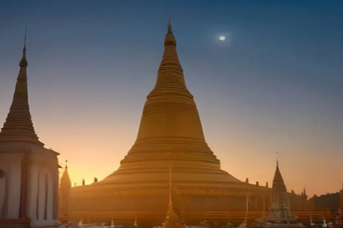 Shwedagon e Sule Pagoda em Yangon – Birmânia